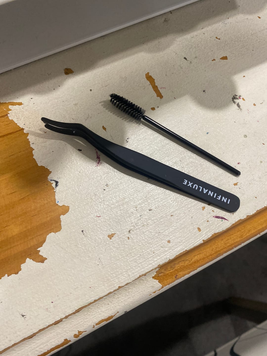 Customer photo review of Infinaluxe Lash Applicator and Lash Brush