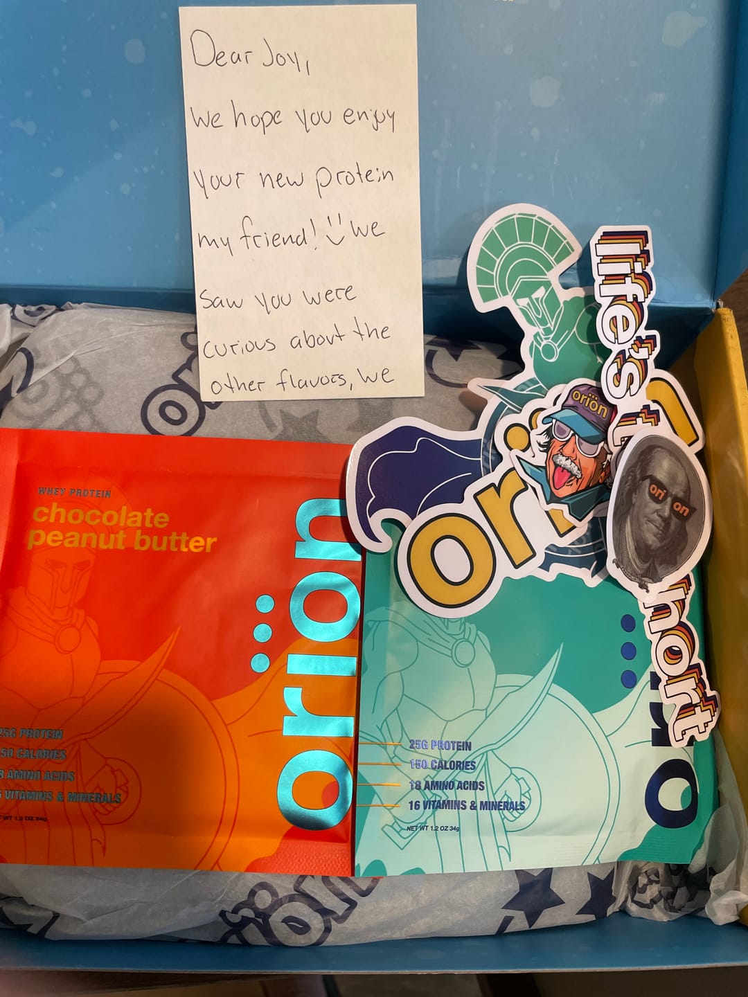 Customer photo review of Cookies and Cream Whey Isolate
