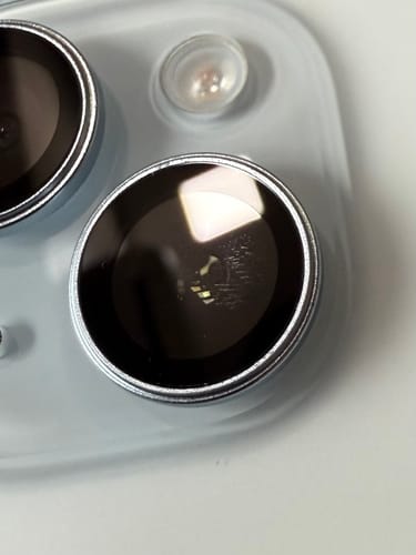 Customer photo review of BestGlass Camera Rings Lens Protector for iPhone 15 / 15 Plus