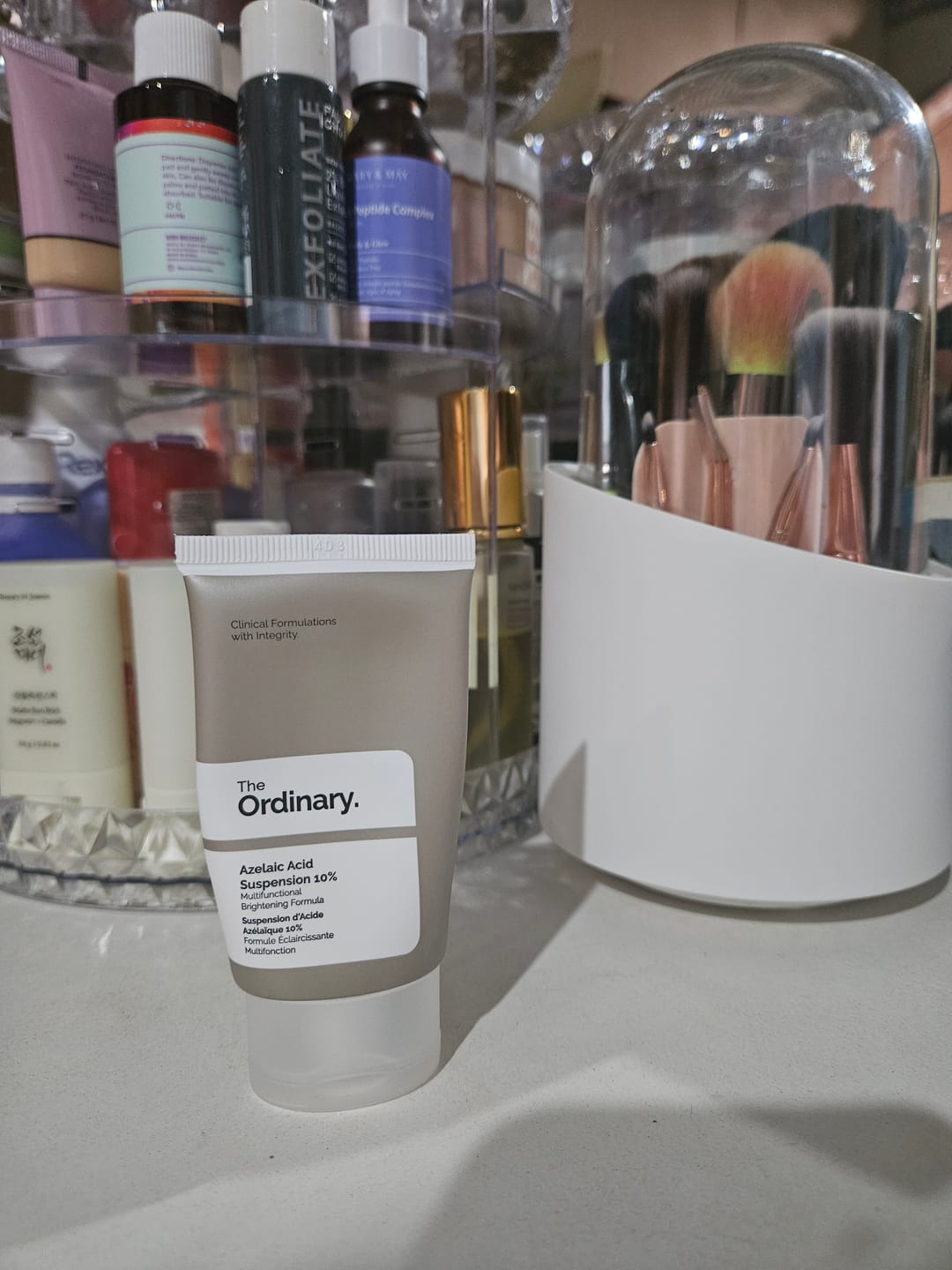 Customer photo review of Azelaic Acid 10% Suspension Brightening Cream