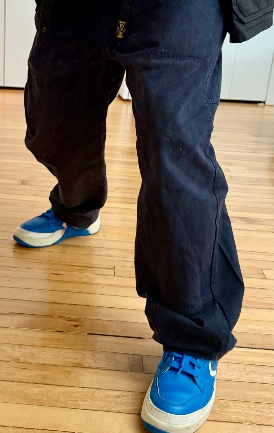 Customer photo review of 10 oz Cotton Canvas Climbing Pants - Navy