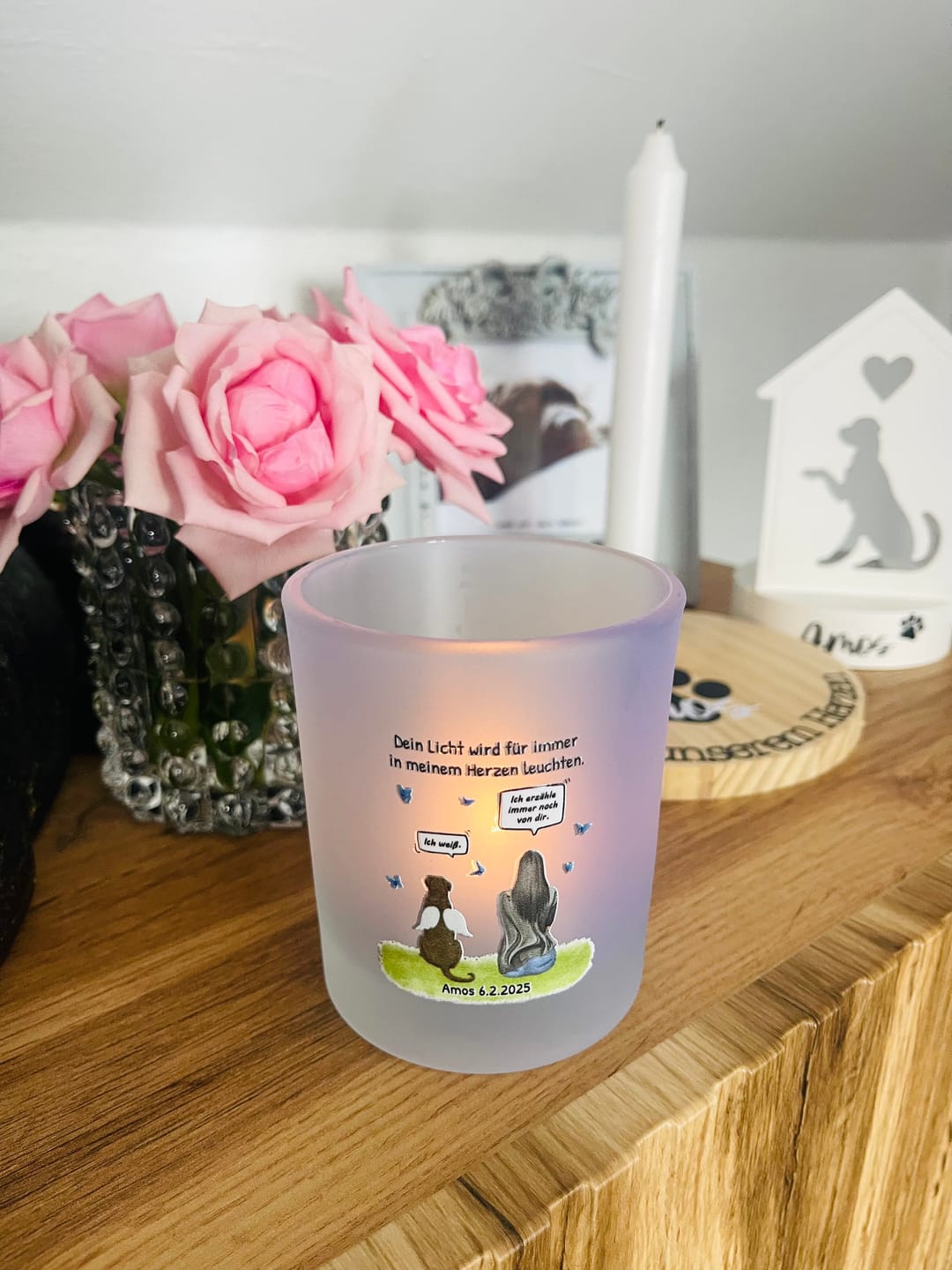 Customer photo review of Dein Licht in meinem Herzen - Individuelles Teelicht