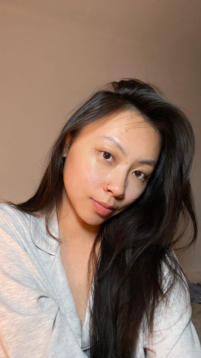 Customer photo review of Collagen eye patch Jericho rose jelly