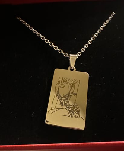 Customer photo review of Custom Soulmate© Tag Spicy Necklace