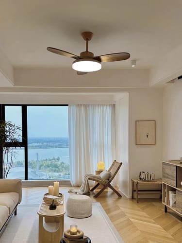 Customer photo review of WOW 3 Wood Blade Ceiling Fan Lamp-wow5090