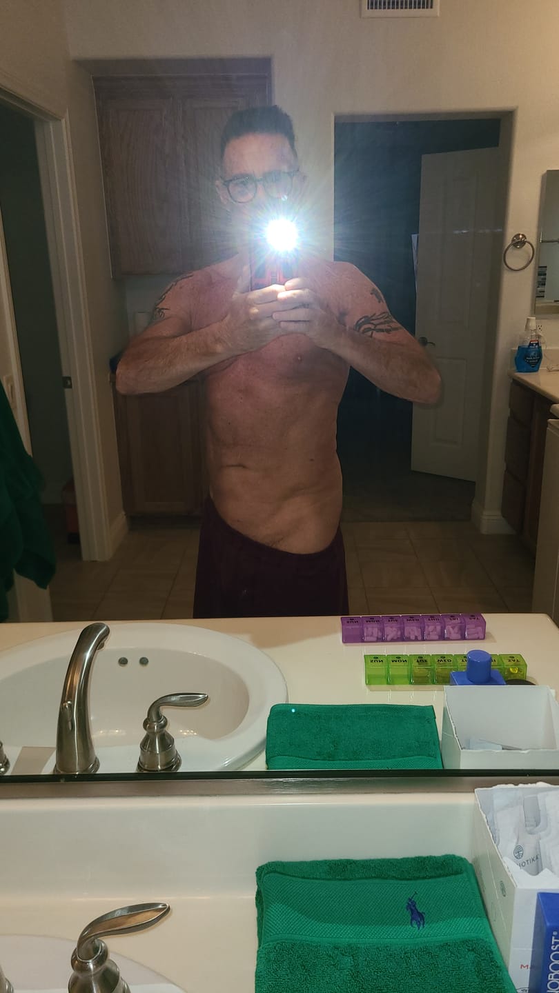 Customer photo review of Melanoboost Peptide Sun Tanning Lotion