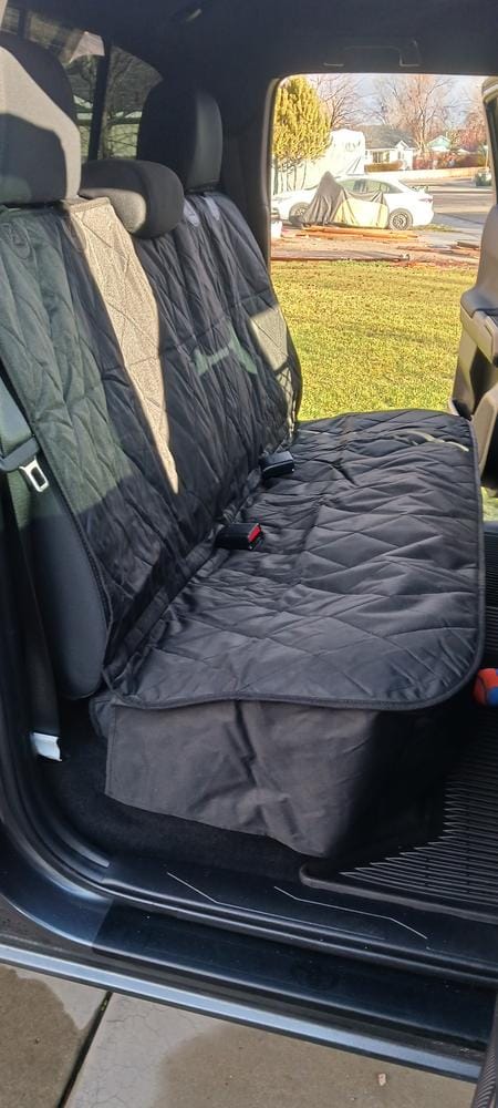 Customer photo review of Dog Rear Seat Cover - No Hammock