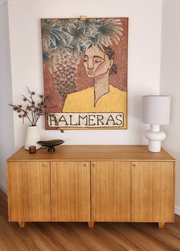 Customer photo review of Palmeras by Julie Celina | Framed Canvas Art Print