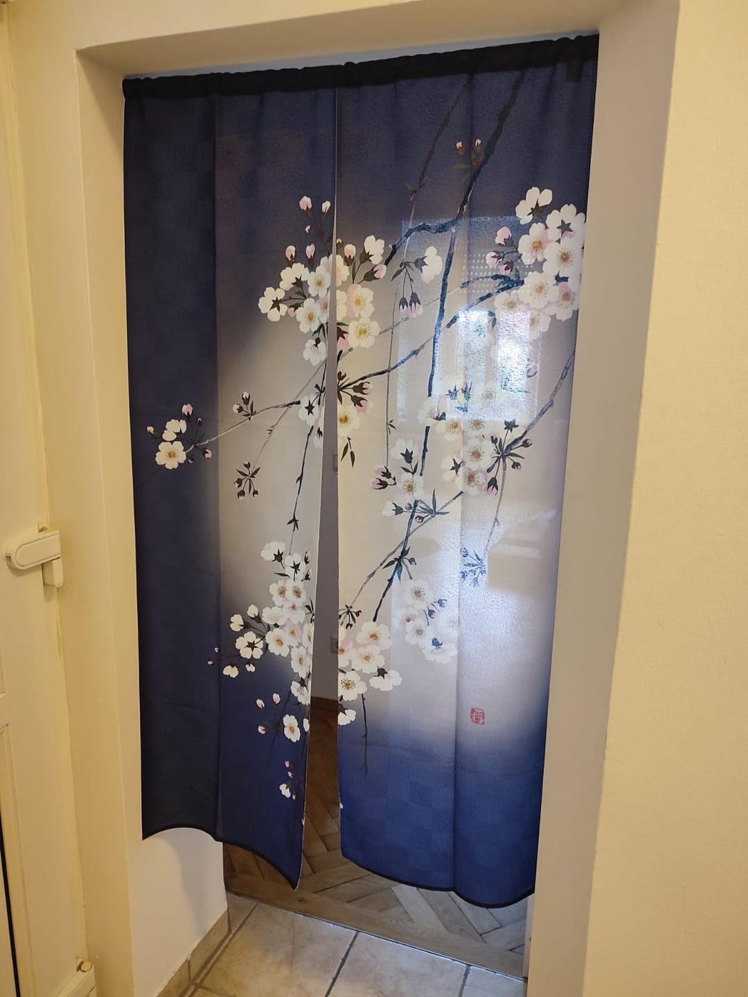 Customer photo review of Japanische Noren - Mondschein