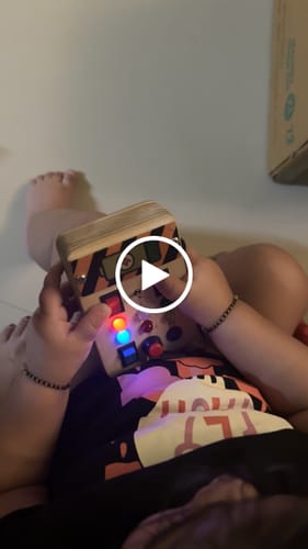 Customer video review of Toggle Play Montessori Busy Board-V6