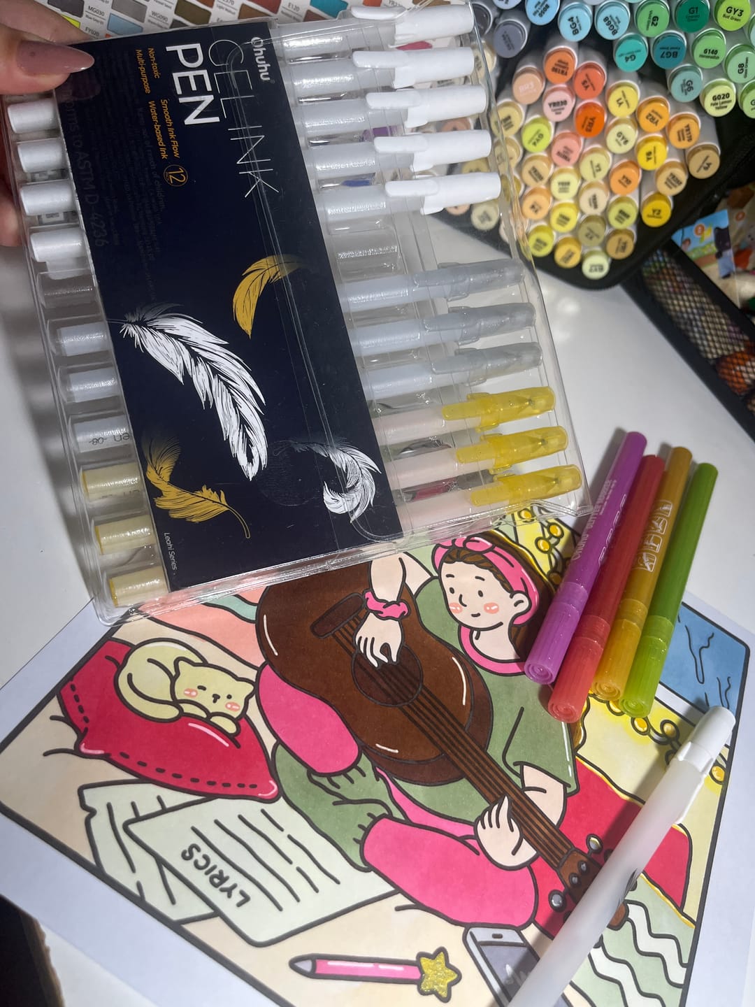 Customer photo review of Ohuhu Replacement Brush Nibs Of Honolulu & Honolulu B Series