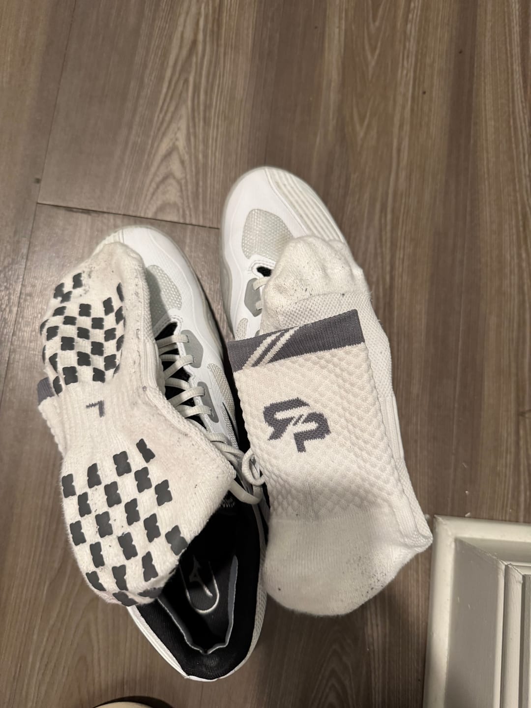Customer photo review of 3 Pack of RTP ULTRAGRIP V2 Dual sided Non-slip Technology Socks