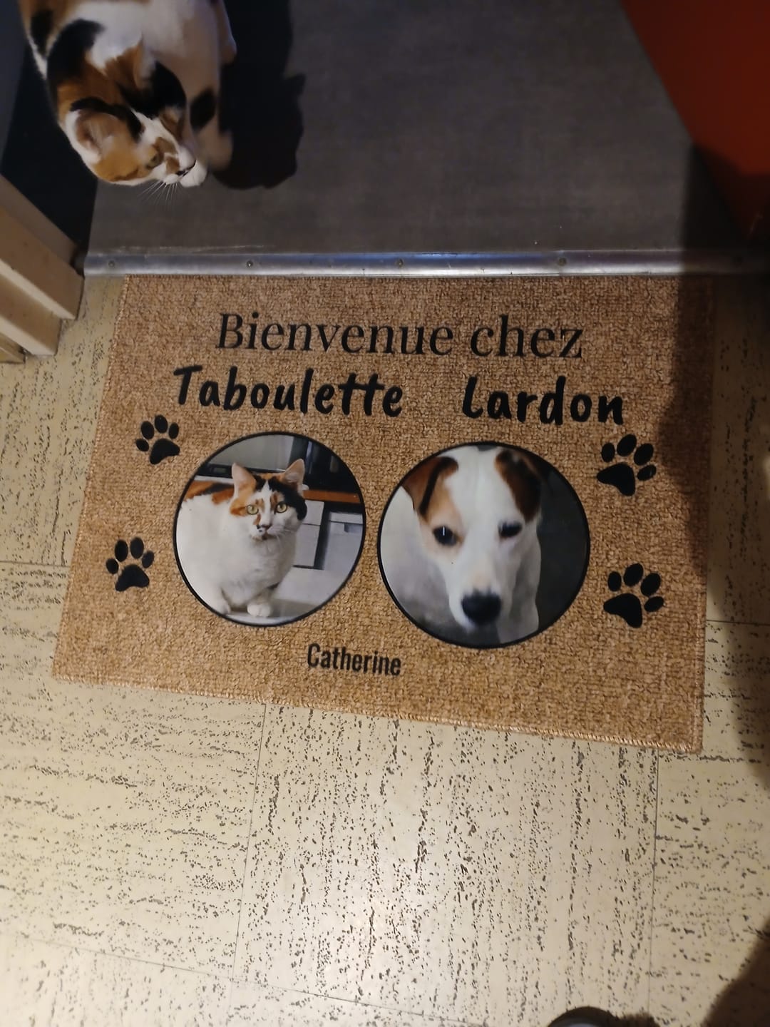 Customer photo review of Photo téléchargée - Paillasson personnalisé