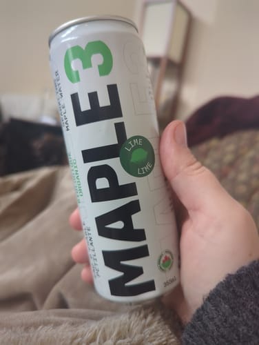 Customer photo review of Sparkling Maple Water