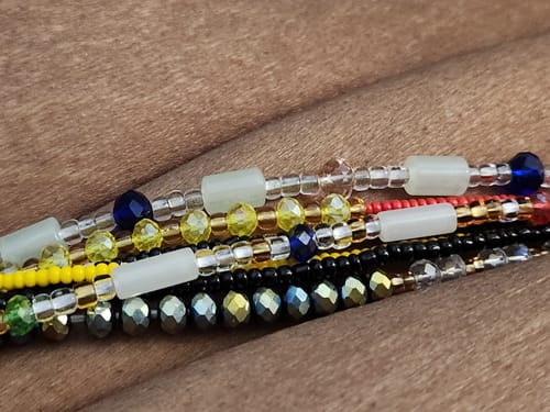 Customer photo review of Mystery Bag Waist Beads