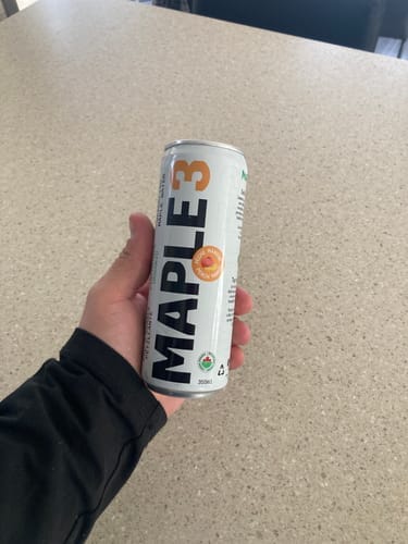 Customer photo review of Sparkling Maple Water