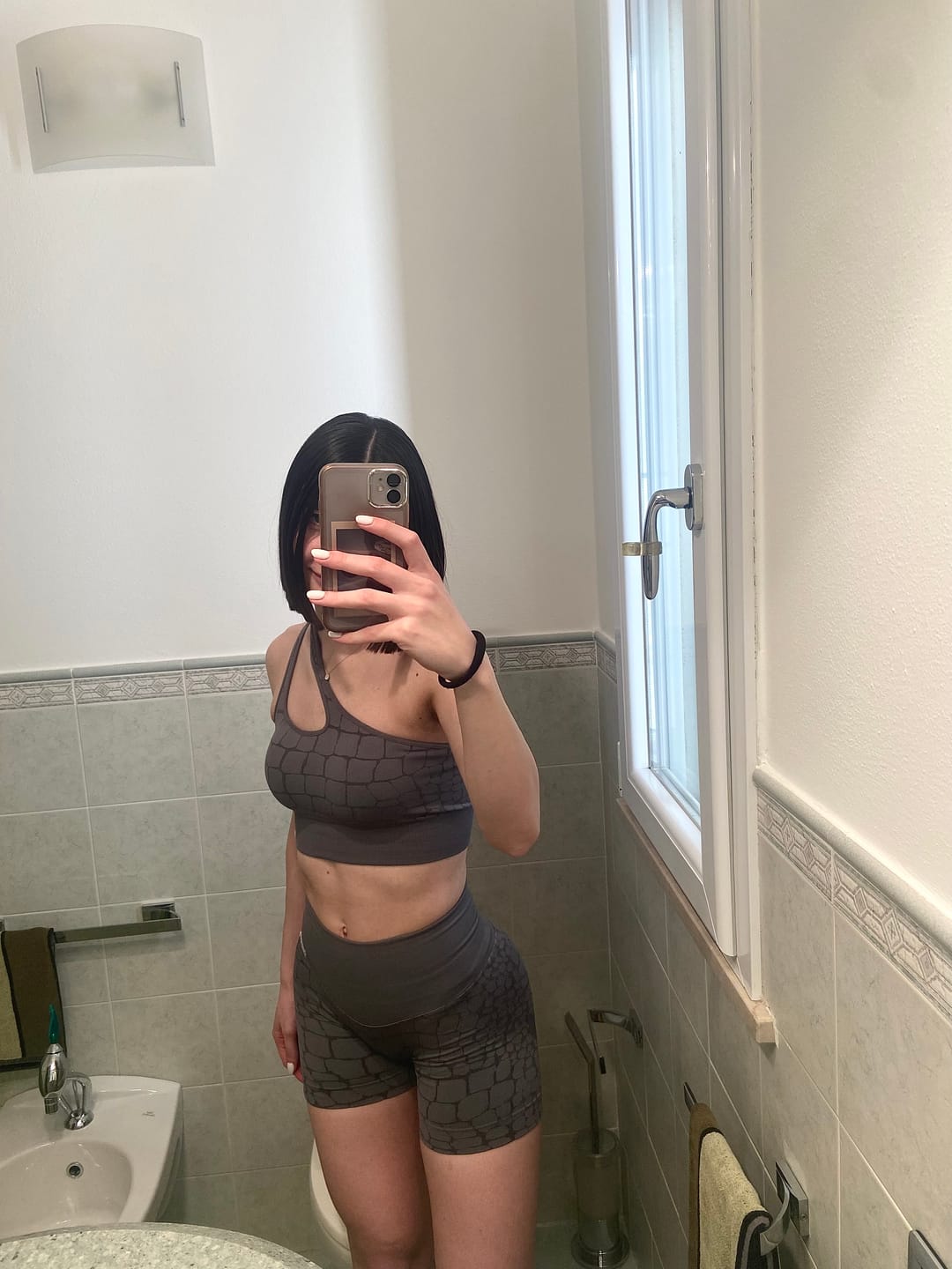 Customer photo review of Shorts All-up Cocco Grigio Ira