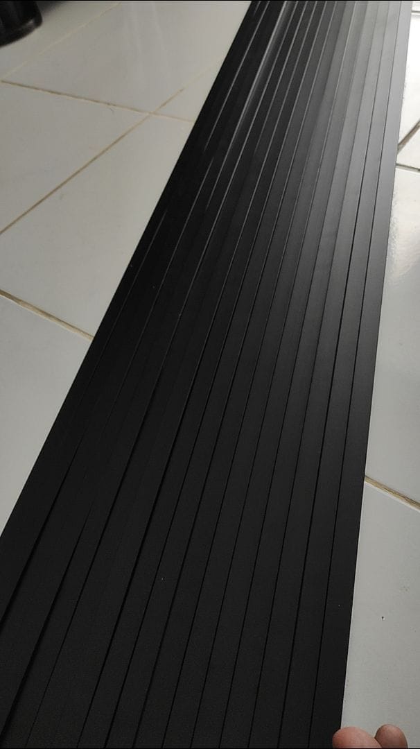 Customer photo review of Aluminium Extrusion AM Kitchen Cabinet/ Wardrobe Edging Profile Thickness 0.90mm AM1015 ALUCLASS