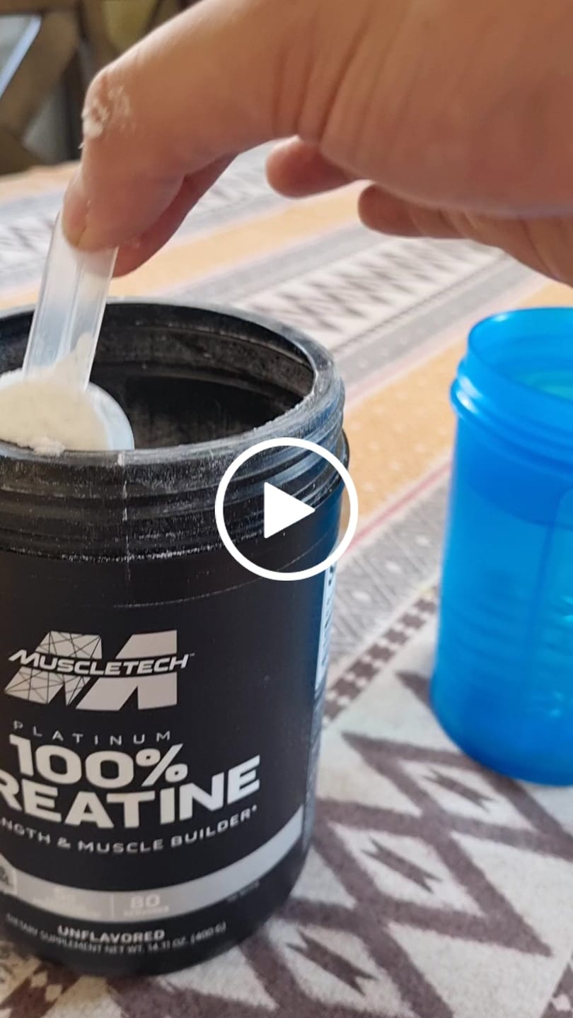 Customer video review of Creatina platinum 400g - 80 serv