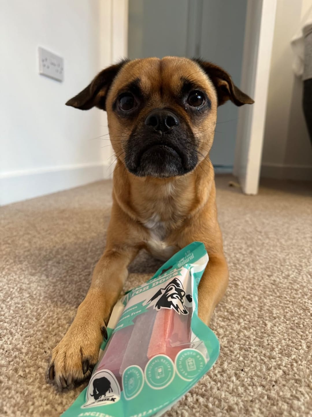 Customer photo review of Flavoured Yak chews (Bluberry Cranberry Strawberry)