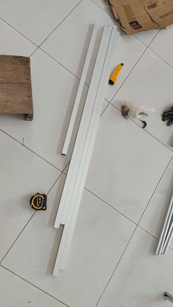 Customer photo review of 1" x 1" Aluminium Extrusion Square Hollow Frame Profile Thickness 0.80mm HB0808-1 ALUCLASS