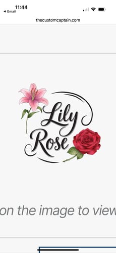 Customer photo review of Custom Digital Boat Name Logo Design