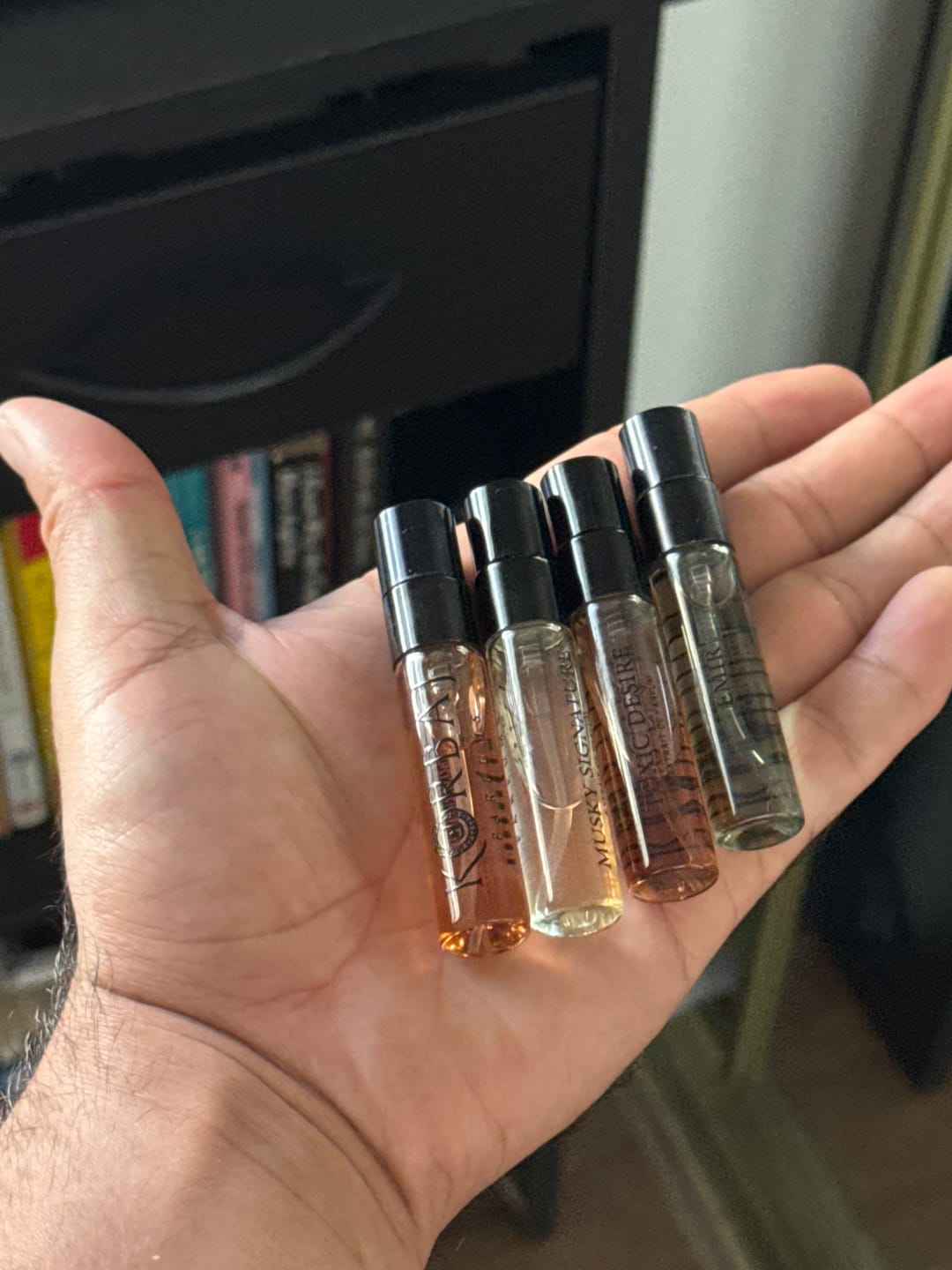 Customer photo review of Perfume Sample Set - 4 PCS