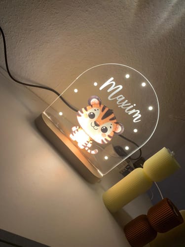 Customer photo review of Nachtlicht mit Lieblingstier