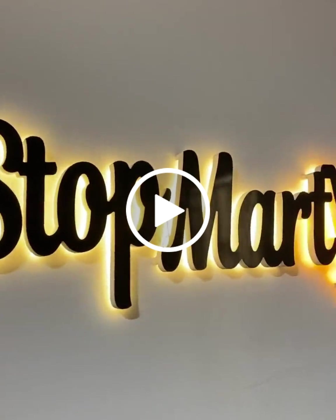 Customer video review of 3D Metal Sign