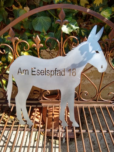 Customer photo review of Gartenstecker Esel