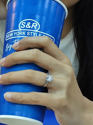 Customer photo review of 1.5ct Lotus Engagement Ring (ON HAND)