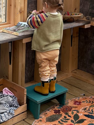 Customer photo review of Gold Lined Ankle Wellington Fair Rubber Natural Waterproof Boots