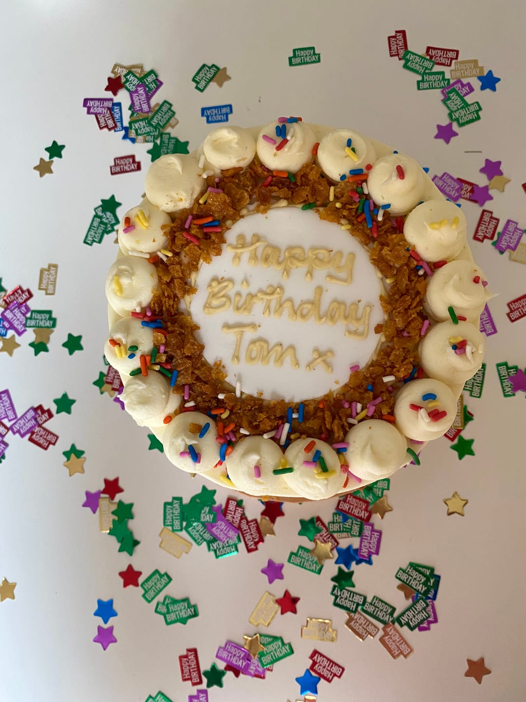 Customer photo review of Cereal Milk Cake