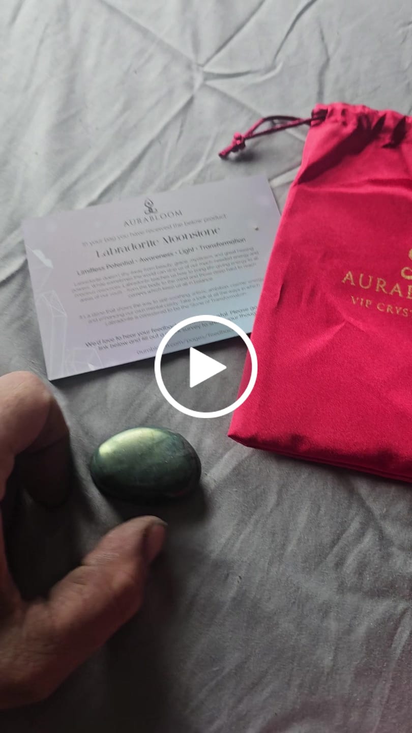 Customer video review of Labradorite Pocket Stone