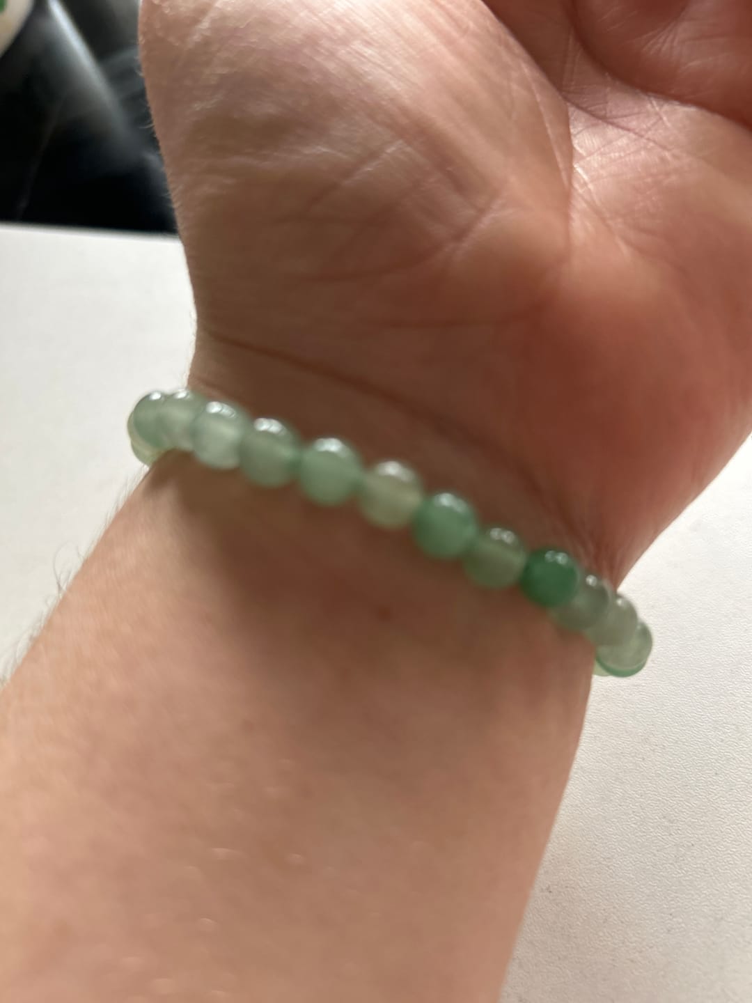 Customer photo review of Bracelet Aventurine Verte "Tranquilité"