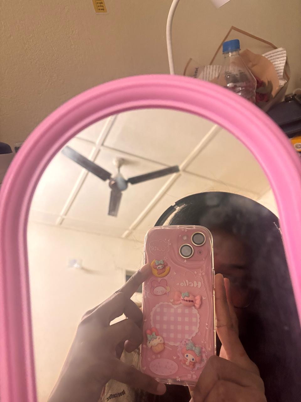 Customer photo review of 3D Cute Pink Case Wave Cartoon Melody Lanyard iPhone Soft Case
