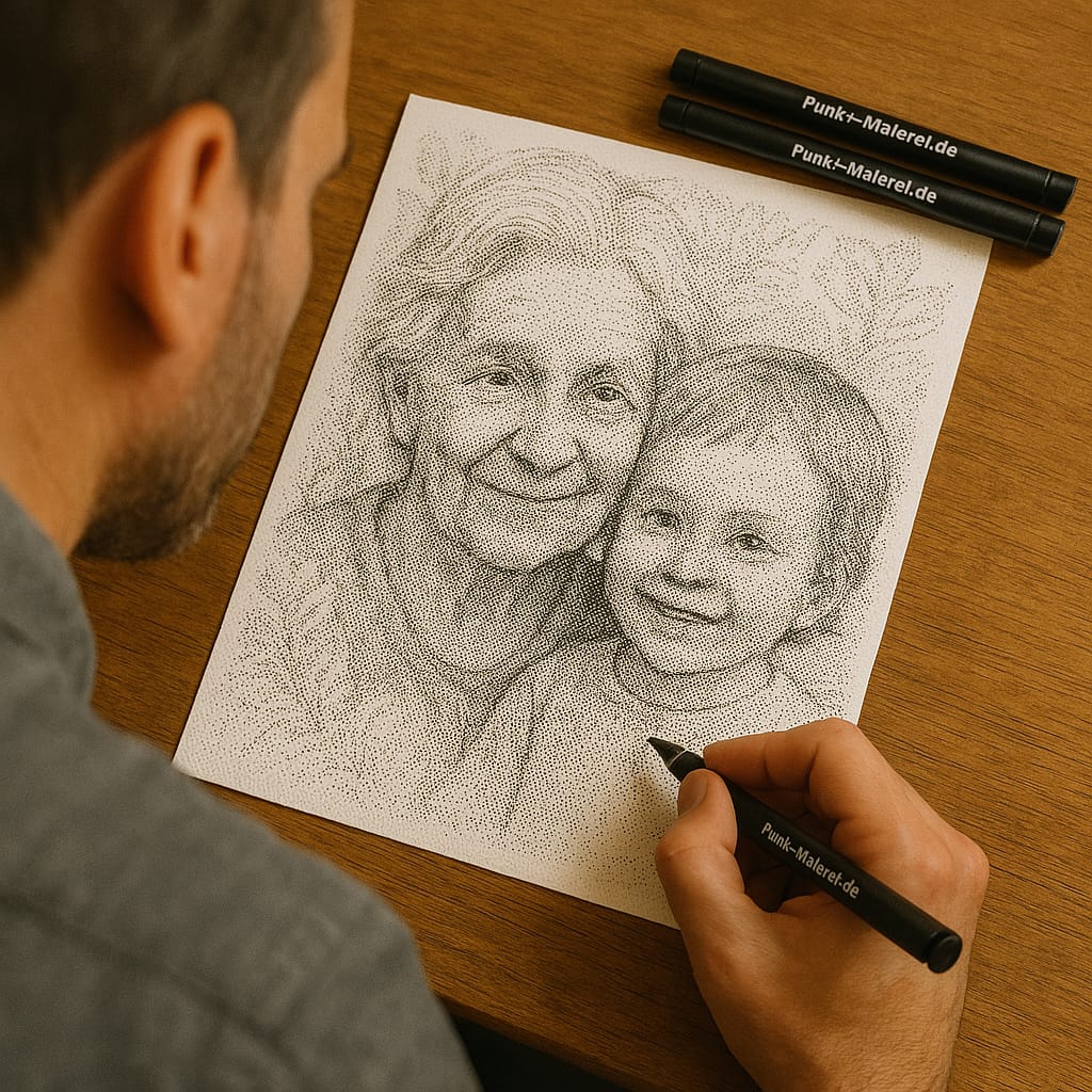 Customer photo review of Custom Photo Dot Painting Kit