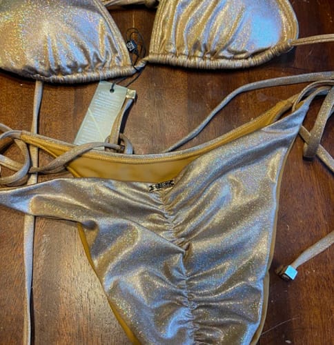 Customer photo review of NOVA SCRUNCH BOTTOMS - GLITTER GOLD