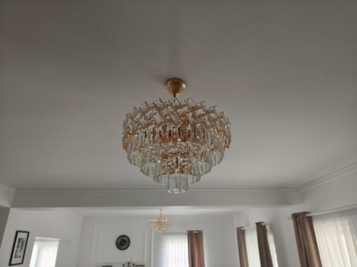 Customer photo review of Candelabru Cristal MALLI Gold ⌀30cm
