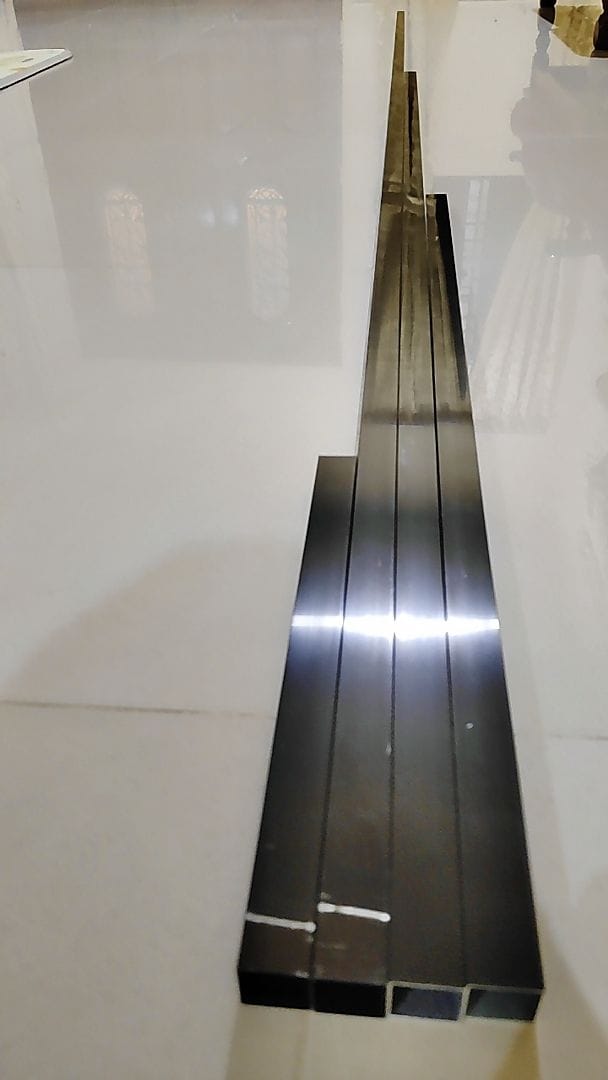 Customer photo review of 1" x 1" Aluminium Extrusion Square Hollow Frame Profile Thickness 0.80mm HB0808-1 ALUCLASS