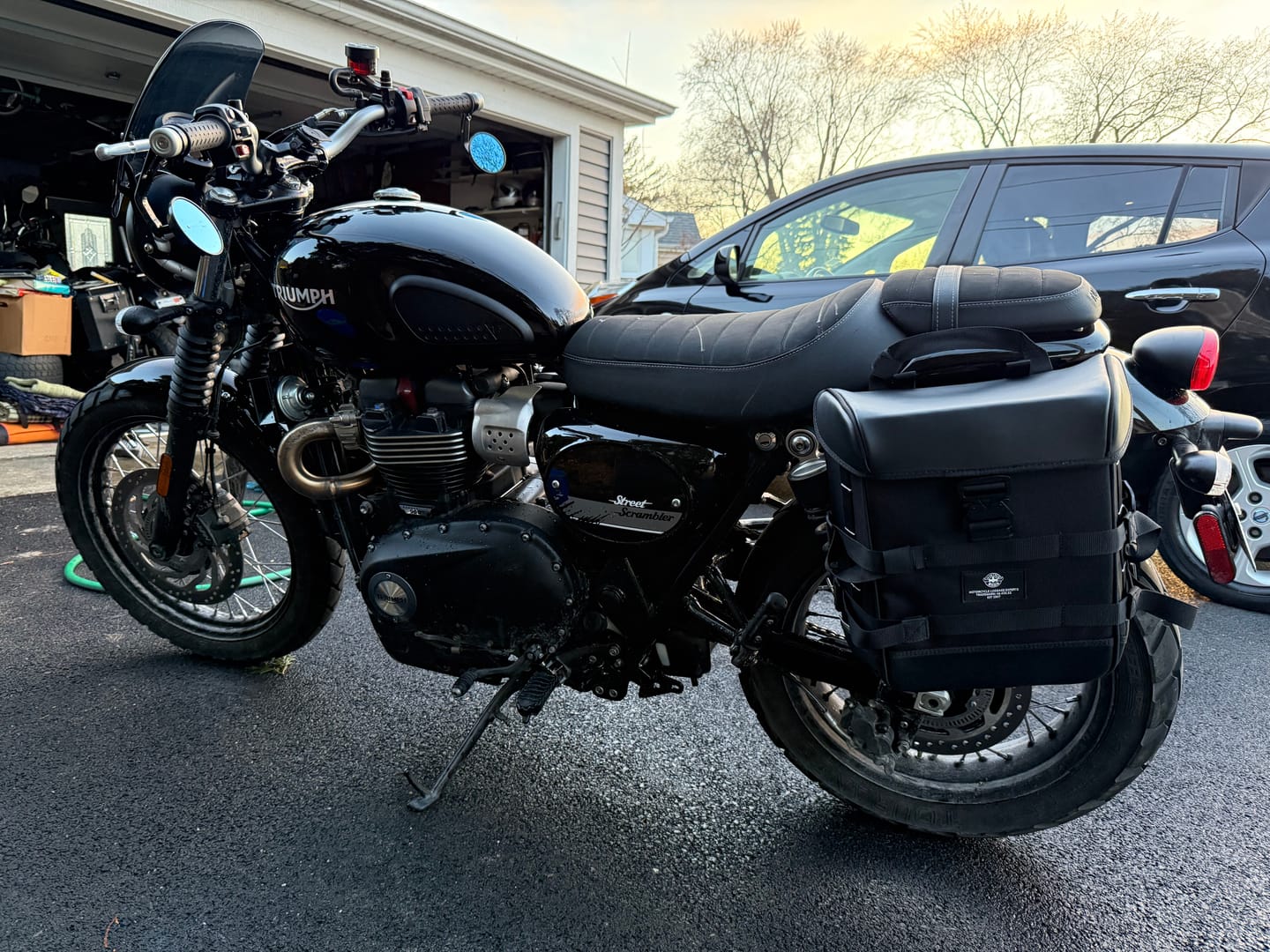Customer photo review of 15L - Incognito Quick Mount Medium Triumph Street Scrambler (2016-21) Solo Saddlebag (Left Only)