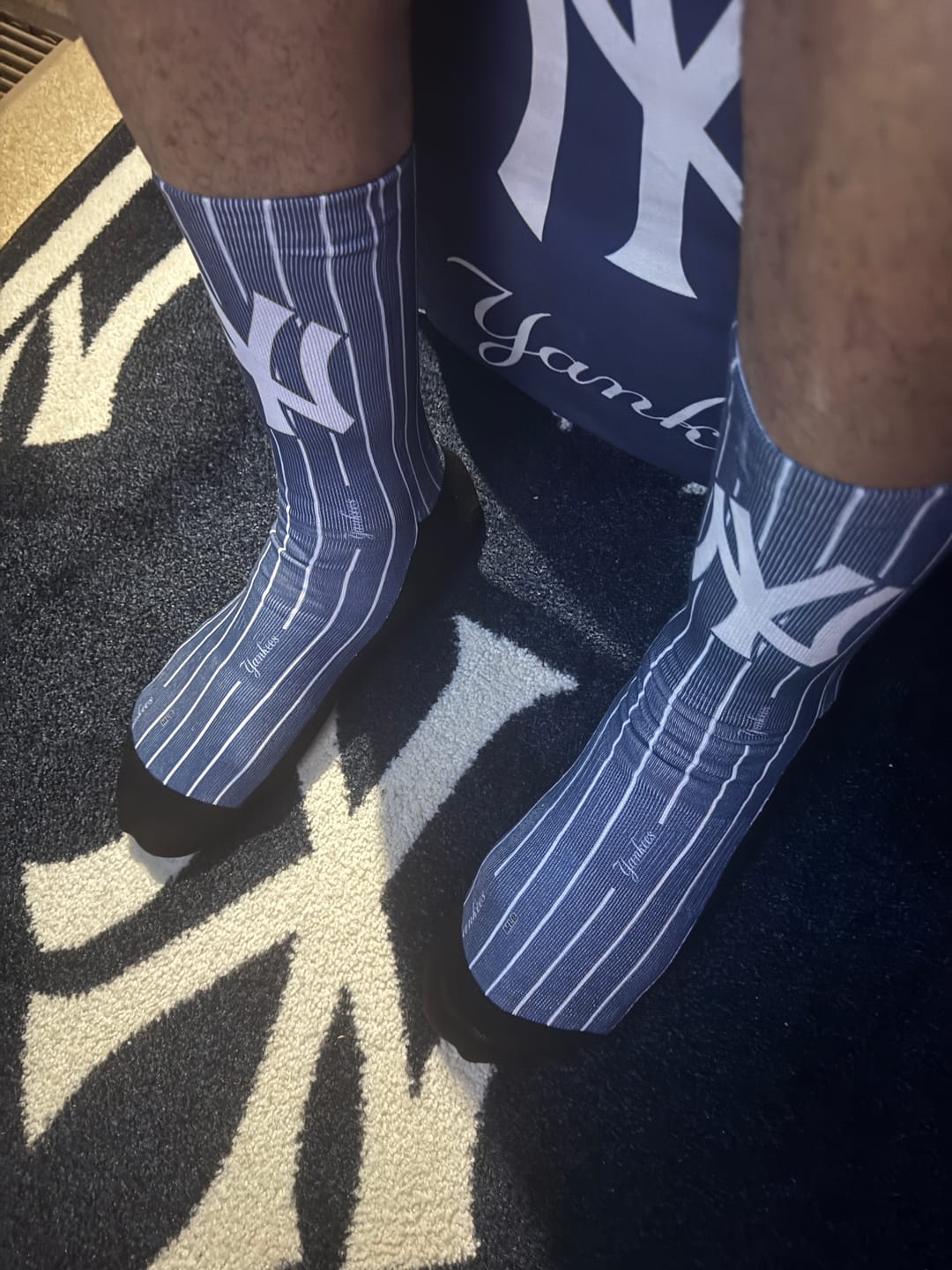 Customer photo review of New York Yankees Pinstripe Socks