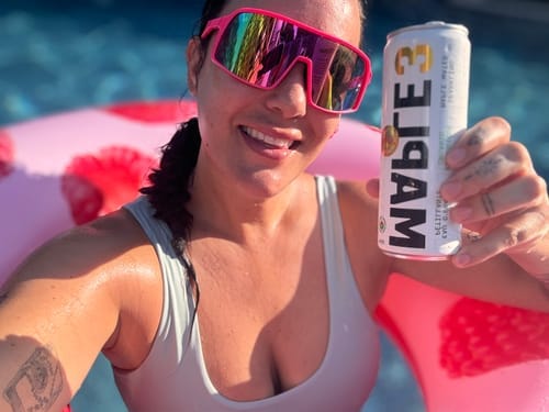 Customer photo review of Sparkling Maple Water