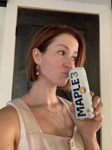 Customer photo review of Sparkling Maple Water