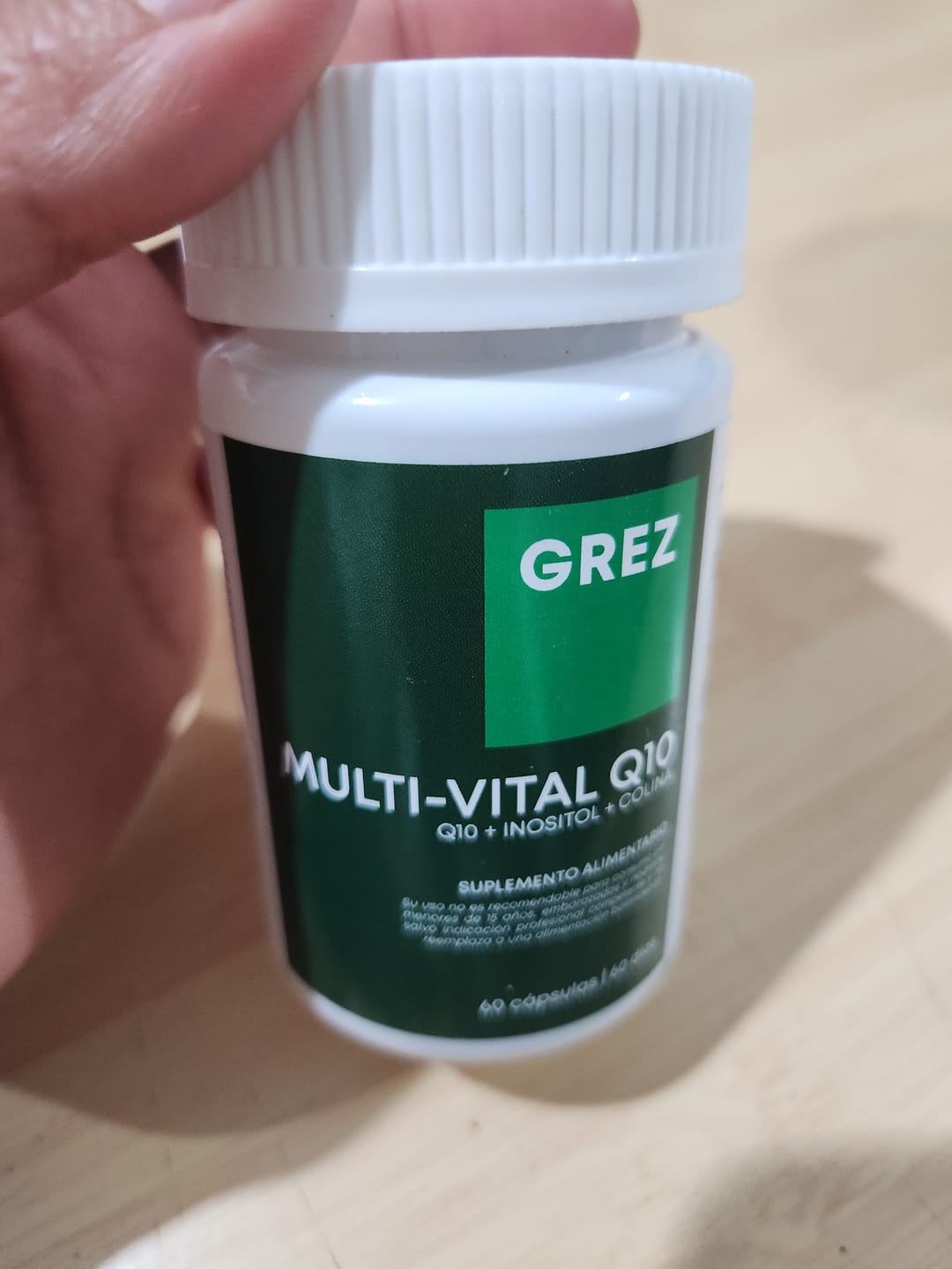 Customer photo review of MULTI-VITAL Q10 - Vitaminas + Q10 + Inositol + Colina - 30 cápsulas