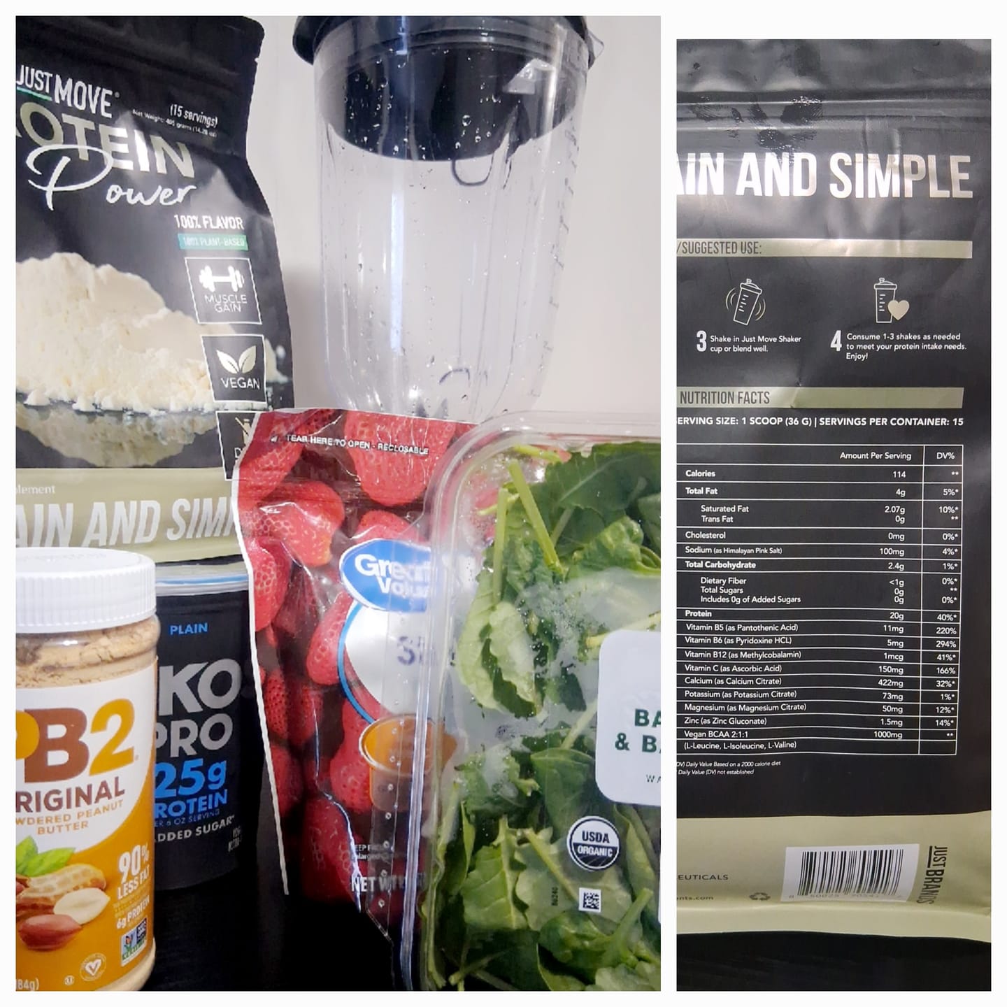 Customer photo review of Plain And Simple - Unflavored Protein
