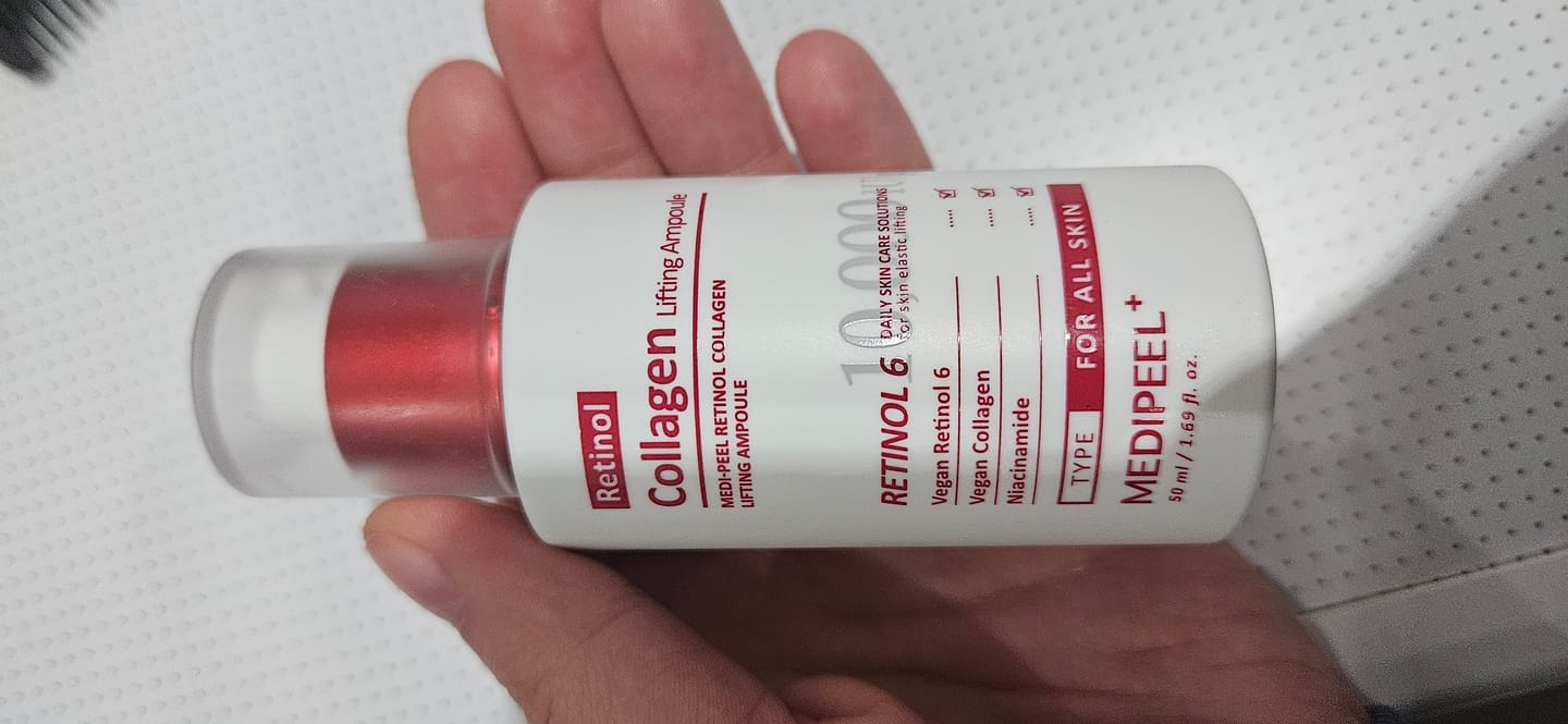 Customer photo review of Liftinga ampula ar retinolu un kolagēnu Medi-Peel Retinol Collagen Lifting Ampoule