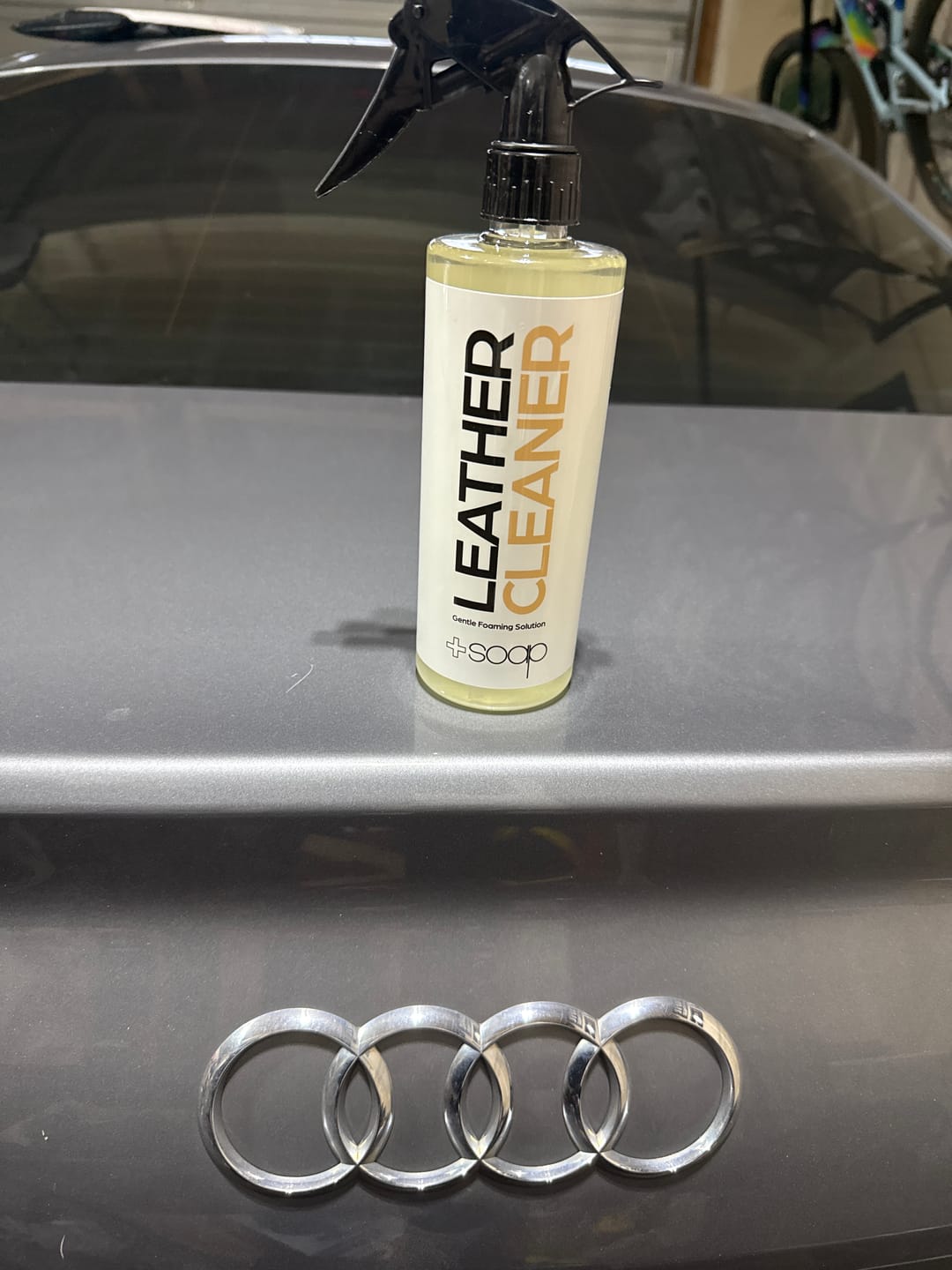 Customer photo review of +Soap Leather Cleaner