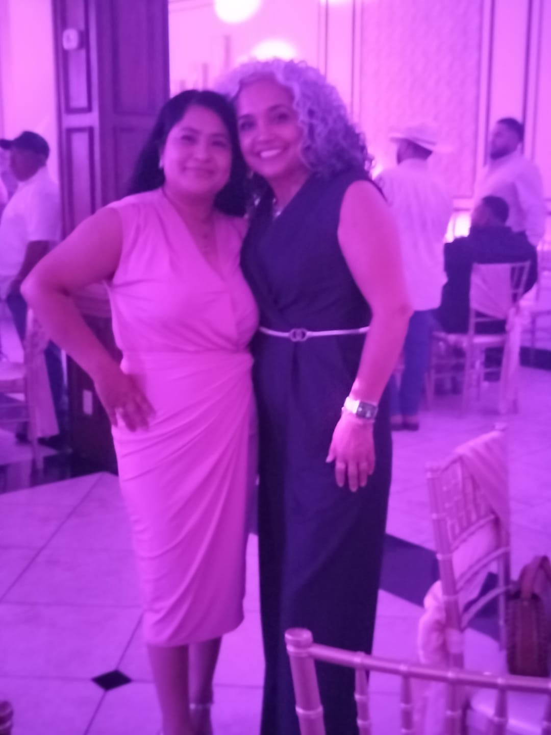 Customer photo review of Juneau Twist Midi Dress - Pink