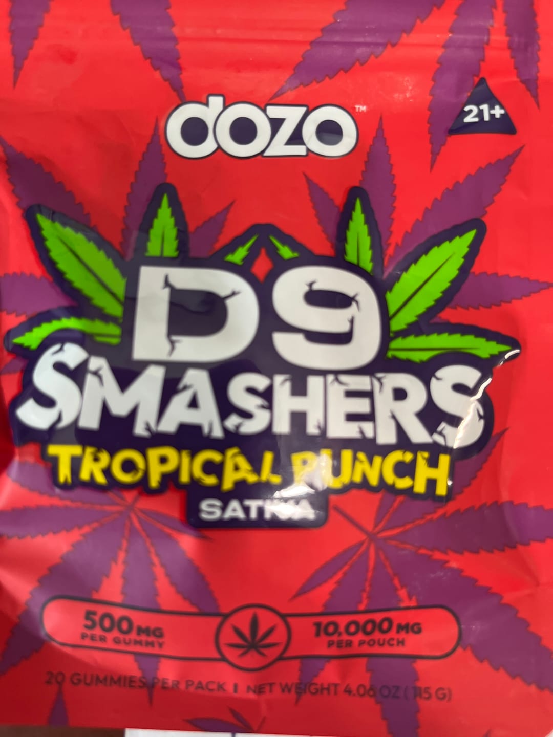 Customer photo review of D9 Smasher | Tropical Punch (Sativa)